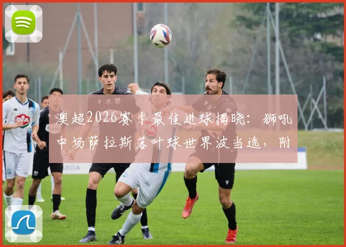 澳超2026赛季最佳进球揭晓:狮吼中场萨拉斯落叶球世界波当选,附进球视频回放与技术看点解析